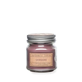 Eco Candle Co. Recycled Candle, Goddess, 8 oz. - Scents of Patchouli, Jasmine, Sandalwood, Cinnamon, Vetiver, & Musk - 100% Soy Wax, Hand Poured, Phthalate Free, Midwest Grown Soybeans