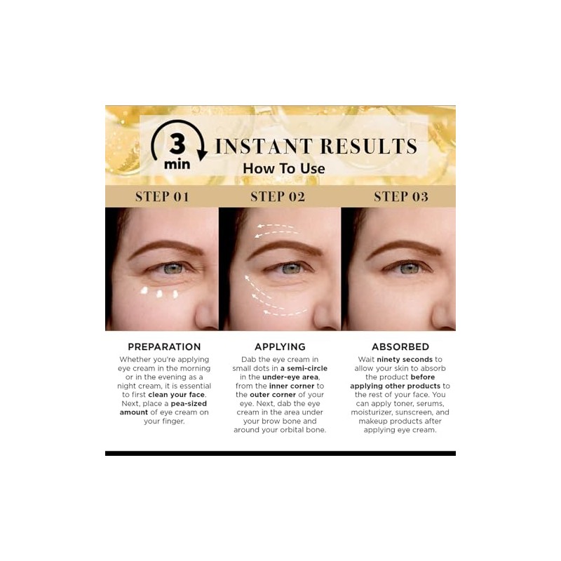 LPH LAB Temporary Eye Tightener Eye Cream, Instant Reduces Under-Eye