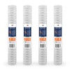AquaBoon 4 Pack of 1µm Wound String Sediment Water Filter Cartridges 20"x2.5" By Aquaboon