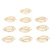 100pcs Special Shape Paper Clips Creatively Cute Plated Metal Bookmark