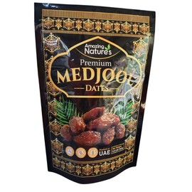 Medjool Dates Organic Jumbo Whole Premium No Sugar Added Natural Fresh 2.2lb Resealable Pouch Amazing Nature's