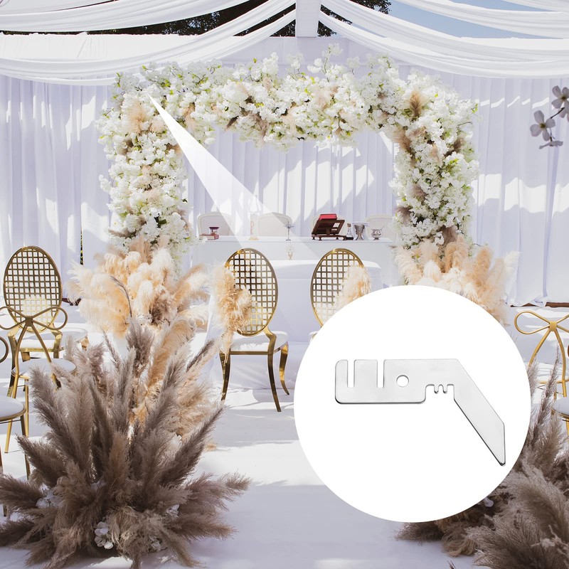 4pcs Pipe and Drape, 4.33x3x1.25inch Pipe and Drape Hooks Double