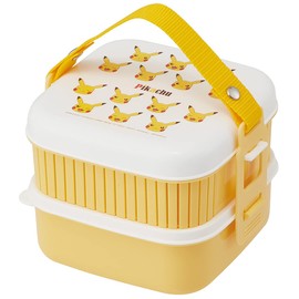 Skater P25-A Large Lunch Box, Excursion Bento Box, 2-Tier, Pikachu, Pokémon, 1.25L, Made in Japan