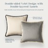 Phantoscope Pack of 2 Velvet Decorative Throw Pillow Covers, Double-Sided
