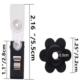 DongAi Garden Flag Rubber Stopper and Adjustable Windproof Garden Flag Clip. Advanced Lawn Flag Stopper and Yard Flag Clip, Pack of 10