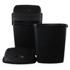 Yesdate 18 Gallon Plastic Garbage Bin with Swing Lid, Set