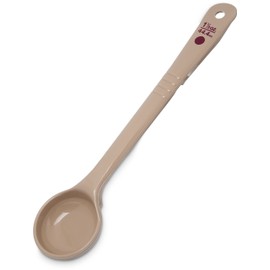 Carlisle FoodService Products Cuchara medidora de mango largo, 1 onza, color beige