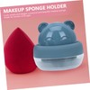 Mikinona Makeup Accessory Puff Carrying Container Small Compact Makeup Sponge