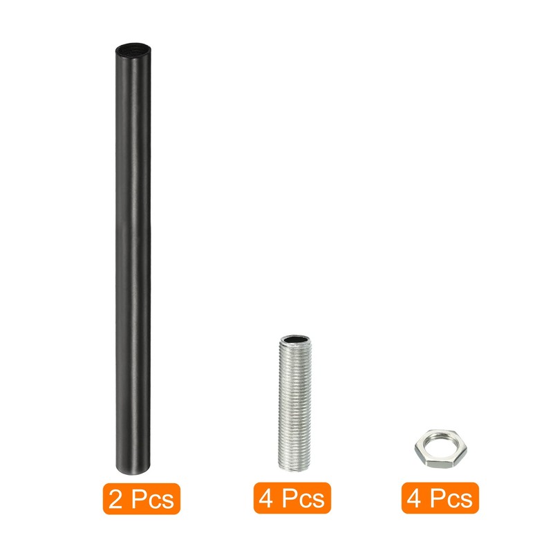 sourcing map Set of 2 Extension Rod Set M10 7.87