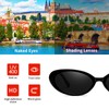 QYVEWY Retro Oval Sunglasses for Women Men Small 90s Trendy