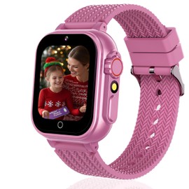 iCHOMKE Kids Smart Watch, Girls Boys Smartwatch with 26 Games Camera Video Recorder Player,Pedometer,Birthday Christmas Learning Toys Gifts for 4-10 Years Children (Pink)