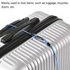 PATIKIL Security Steel Cable 2.5mm x 1.5m/4.92ft Coated Luggage Lock