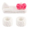 Canitor Kitty Spa Headband with Wrist Bands for Girl Women