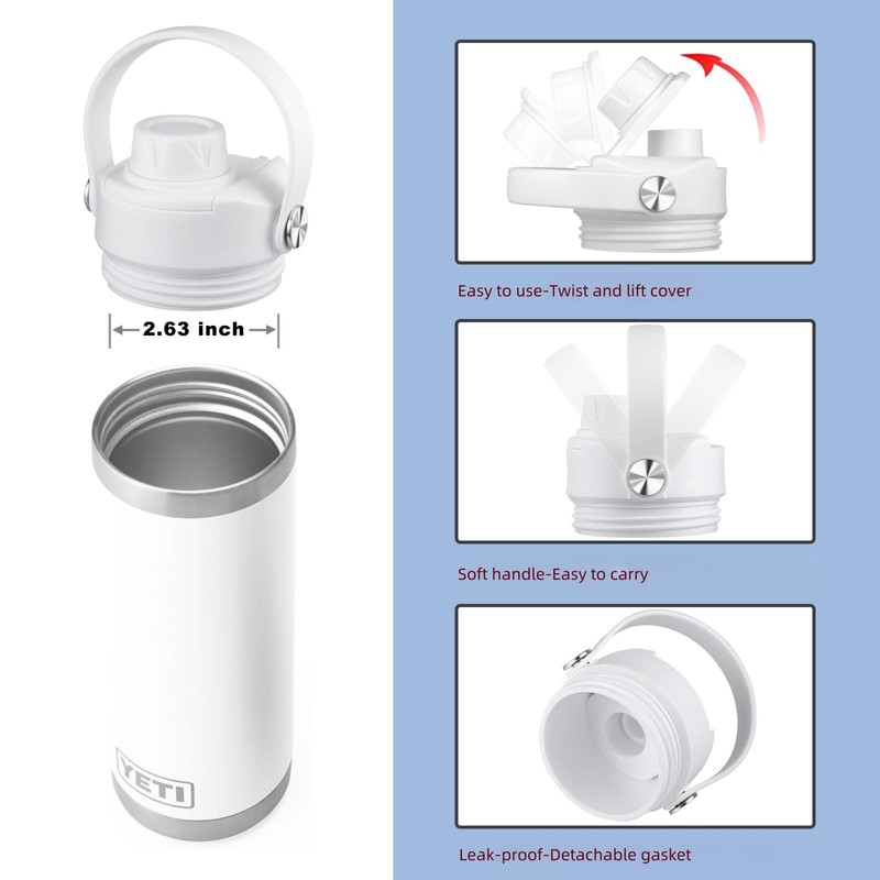 Lid for Yeti Rambler 12 18 26 36 64 oz,