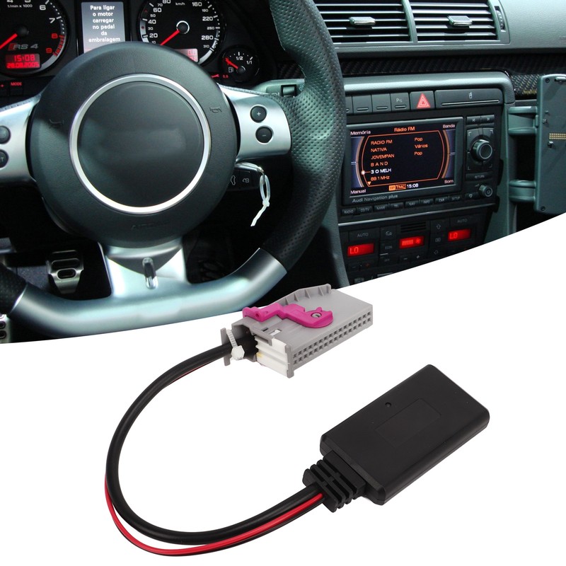 Car Radio Bluetooth 4.0 Adapter AUX Music Interface Adapter Replacement
