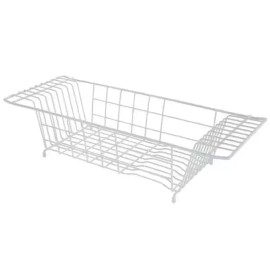 Kitchen Details Over the Sink Metal Dish Drainer Drying Rack, 8 x 10 in.