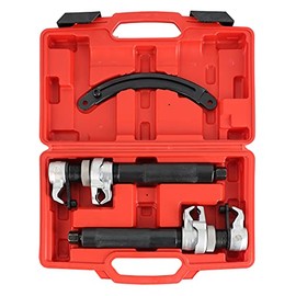 ATPEAM Coil Spring Compressor Tool, Heavy Duty Build, Ultra Rugged Coil Spring Compressor, Strong and Durable Spring Compressor with Safety Guard, 2200lb Capacity,11in Jaw Opening