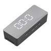LED Mirror Alarm Clock Rectangular Digital Clock with Temperature Display