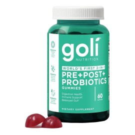 Goli Pre Post Probioticos 60 Gomitas Sabor Frutos Rojos