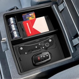 LBNCOBAG - Organizador de consola central Tacoma 2024 – Bandeja de almacenamiento para reposabrazos ordenada y simplificada de la consola central del coche, perfecta para accesorios Toyota Tacoma 2024