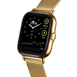 Lotus 50049/1 Men's Smartwatch Stainless Steel Gold-Black 44 mm x 38 mm Waterproof IP67, Gold-black, Digital
