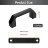 sourcing map 10 Pack Rectangular Plastic Pull Handle, 90mm/3.5 Inch