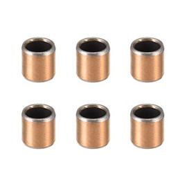 sourcing map Sleeve Bearing 6mm Bore x 8mm OD x 8mm Length Plain Bearings Wrapped Oilless Bushings 6pcs