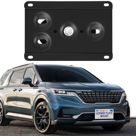 Front License Plate Mount – No-Drill Bracket with Anti-Theft Screws Compatible with Kia Carnival,K5,Seltos,Sorento SC,Sorento/Plug-in Hybrid UM,Spertage/Hybrid/Plug-in Hybrid NQ5,Telluride