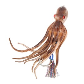 HERCHR Artificial Fishing Squid Bait TPE Octopus Fishing Lures Inkjet Fishing Octopus Bait Soft Artificial Squid Fishing Pike Fishing Lure for Freshwater Sea Saltwater Fishing