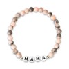 Mama Natural Stone Beaded Bracelets for Mom Christmas Birthday Gifts