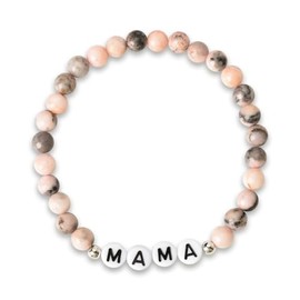 Mama Natural Stone Beaded Bracelets for Mom Christmas Birthday Gifts for Women Mother Long Distance Gift for Step Mother Charm Bead Bracelets Gifts for Mom from Son Daughter Mommy Thinking of You Gift
