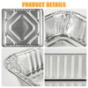 YOUNTHYE 20PCS 9x9 Aluminum Foil Pans Thin Disposable Foil Pans