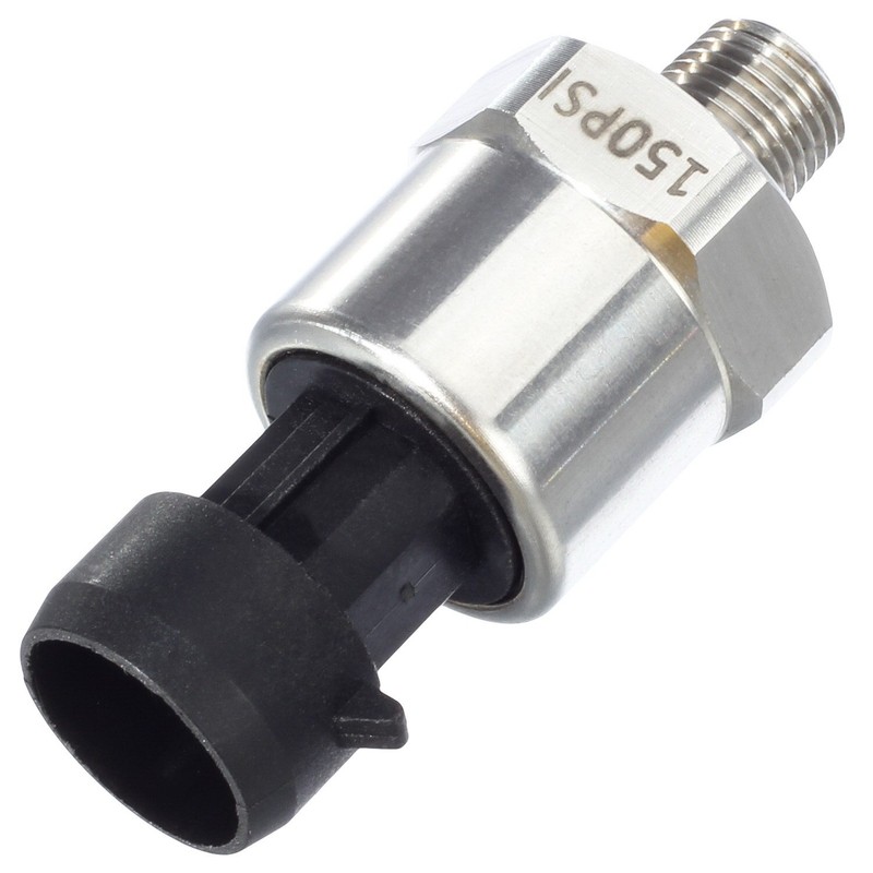 AUTEX 150 Psi Pressure Transducer/Sender/Sensor with Connector Harness 0-150 Psi