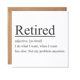 Maise & Rose Retirement Card | Funny Retirement Card For Him or Her | Retirement Card For Men | Congratulations Retirement Card For Women | P66