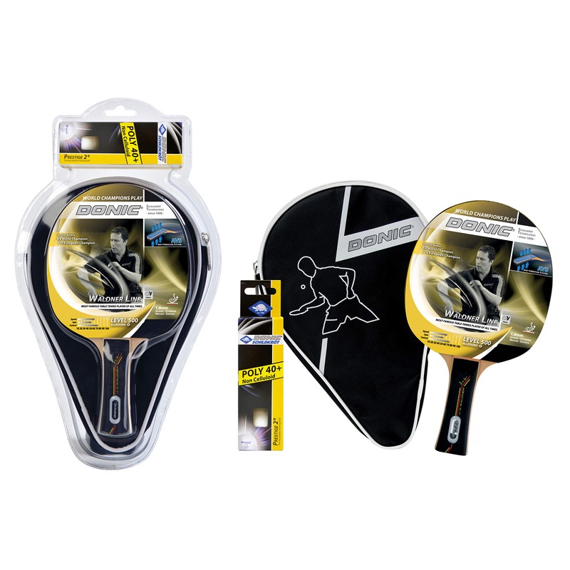 Donic Schildkrot Unisex's Waldner 500 Set-Black, n.a