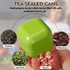 KUBDPQOR Tea Canisters for Loose Tea – Multifunctional Tin and