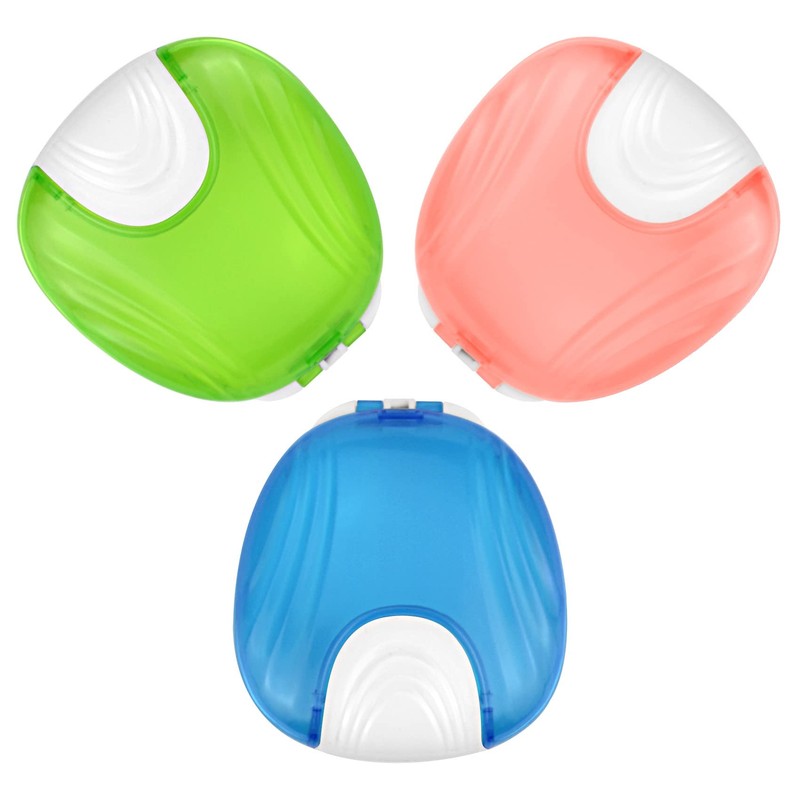 1 Pack Press Retainer Case, Portable Denture Box, Braces Denture