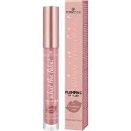essence what the fake! Plumping Lip Filler, Lip Gloss, No. 02, Nude, Moisturising, with Vitamins, Cooling, Shiny, Vegan, Perfume, Alcohol, Parabens, Pack of 1 (4.2 ml)