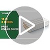 VOOMEY 18" Paint Roller Cover, Microfiber Paint Roller Cover, Quickly