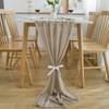 CHUQING Table Runner Wedding Tablecloth Romantic Sheer Table Runners for