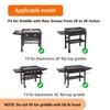 PHYESUVIN Universal Wind Guard and Warming Rack Fit for Griddle