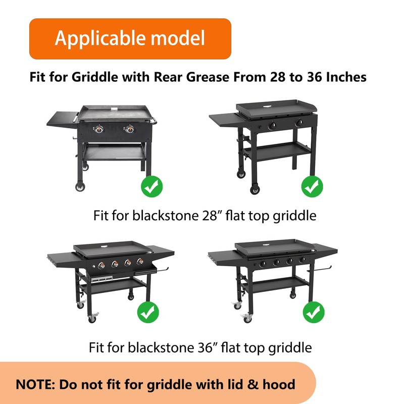 PHYESUVIN Universal Wind Guard and Warming Rack Fit for Griddle