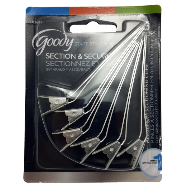 Goody Aluminum Sectioning Clips, Silver 6 ea