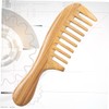 TOVINANNA 1pc Wide Tooth Wooden Comb for Hair Detangling Static