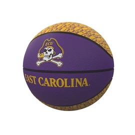 East Carolina Pirates Repeating Logo Mini-Size Rubber Basketball