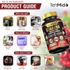 Tenmido Guarana & Green Tea Supplements - 7in1 with Ashwagandha,