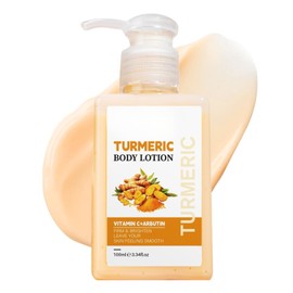 Turmeric Body Lotion- Tumeric Lotion- Remove Acne, Dark Spots，Firming Moisturiser with Aloe, Witch Hazel & Turmeric - Body Cream for Women, Men, Dry Skin Holiday Essentials-100ml Travel Size