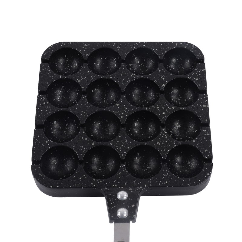 16 Holes Octopus Meatballs Pan Aluminum Alloy Takoyaki Baking Mold