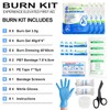 Burn Kit, 4pcs Burn Dressings 4x4”, 8pcs Burn Gel Packets