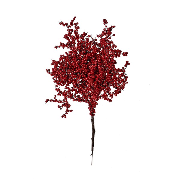 Worth Imports 17" Red Berry Spray, Redbrown